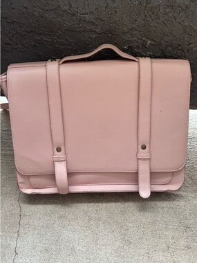 ECOSUSI Briefcase/Messenger Backpack PU Leather 14 inch Laptop Bag